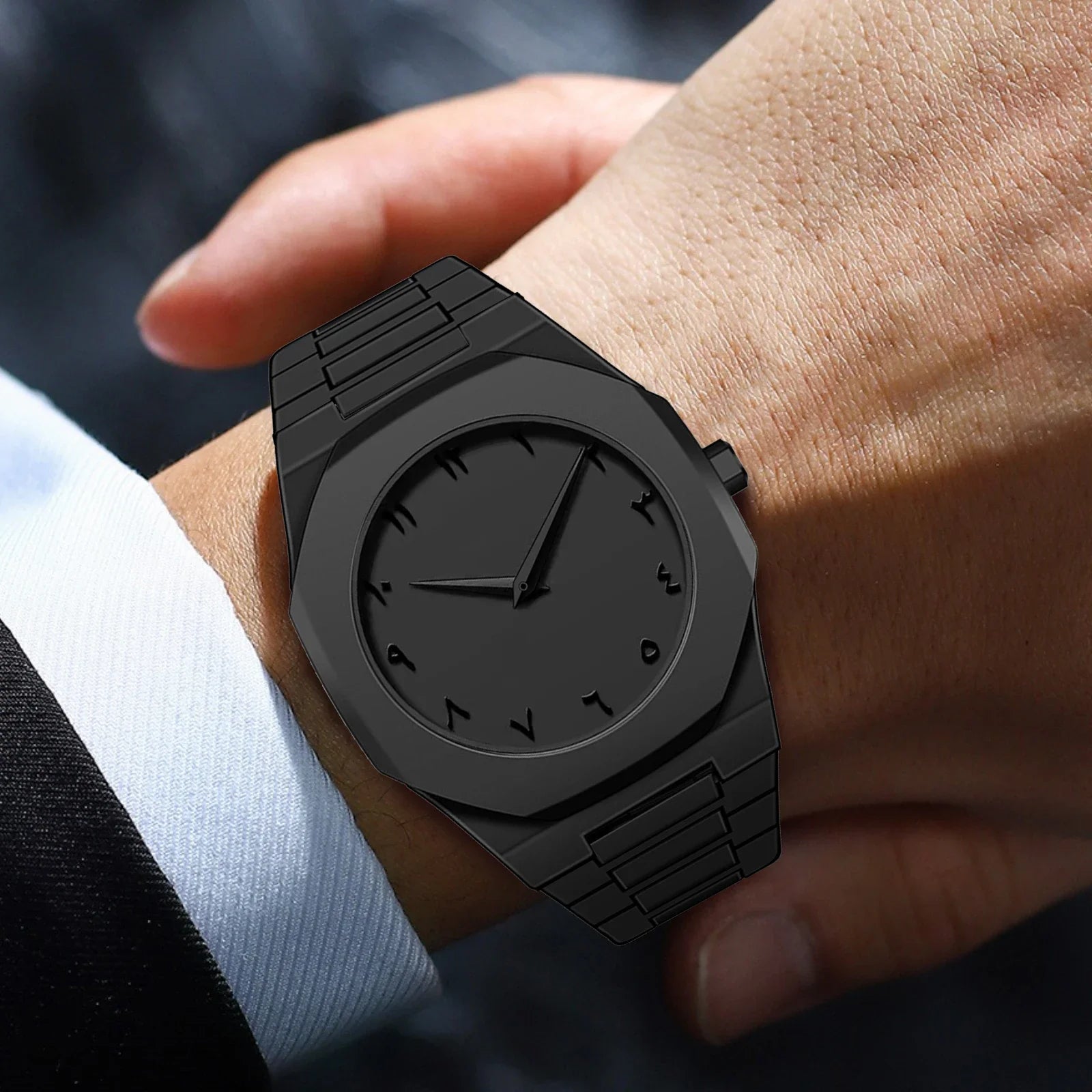 Minimalist Design Quartz Watch for Men Casual Lightweight Plastic Strap Waterproof Sports Business Watches Man Creative Clock