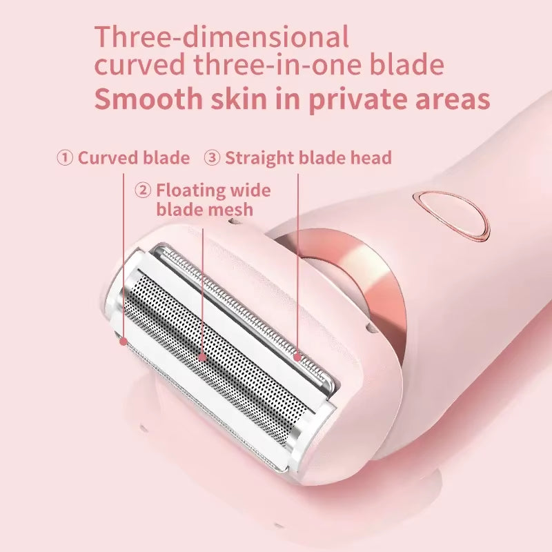 Electric Razors for Women 2 in 1 Bikini Trimmer Face Shavers Hair Removal for Underarms Legs Ladies Body Trimmer IPX7 Waterproof