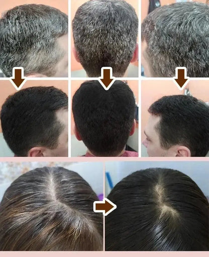 Natural Plant Herbal Hair Dye Shampoo 5 Minutes Change Hair Color Non-Irritating Repairs Gray White Fashion Hair Care Women Men